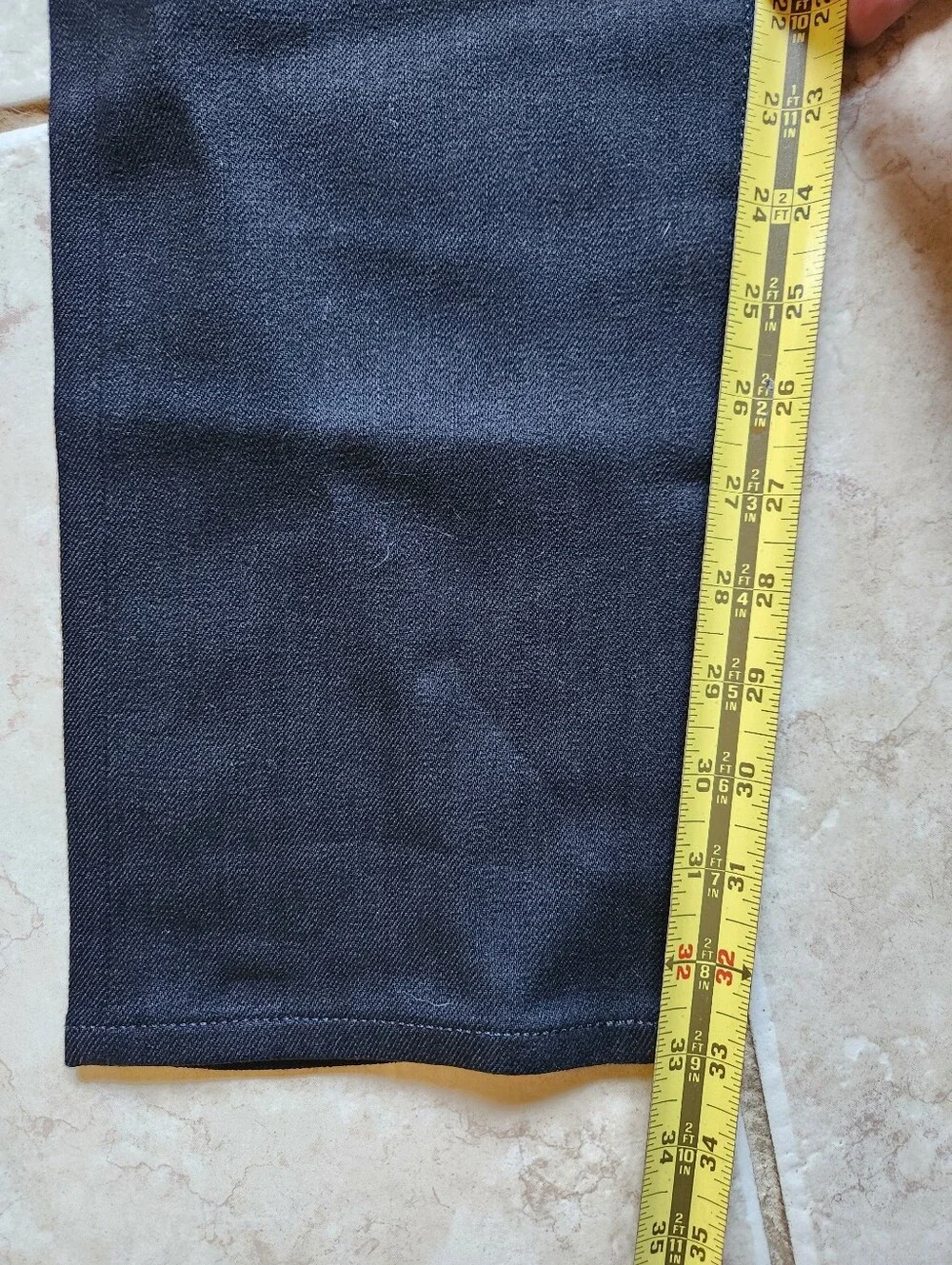 NWOT KATO’ Hiroshi Kato The Pen Slim Jeans 33x33 Black Raw Selvedge Denim USA